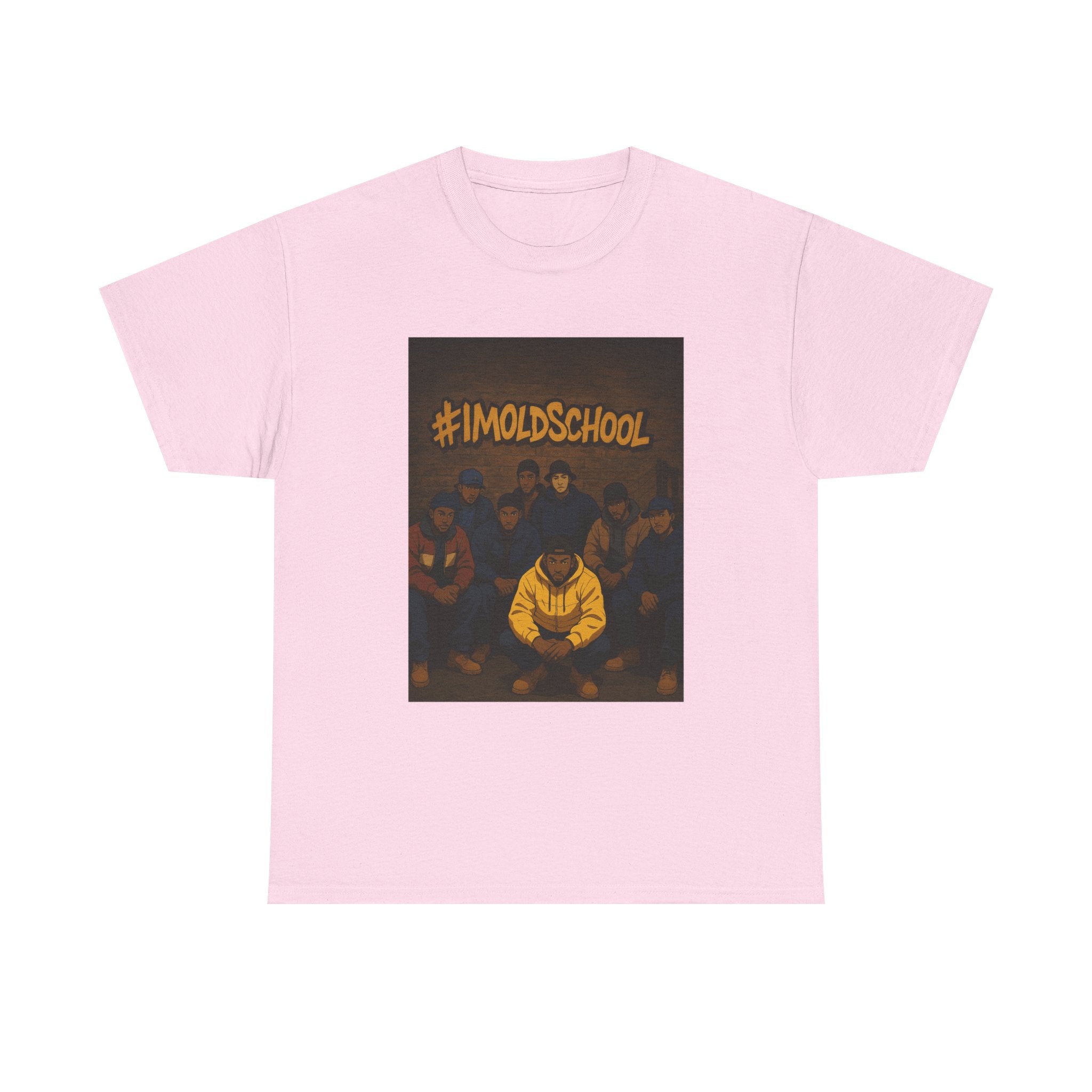 I'm Old School -Hip Hop's Finest Street Culture Digital Artwork, Bold Outline Group Portrait