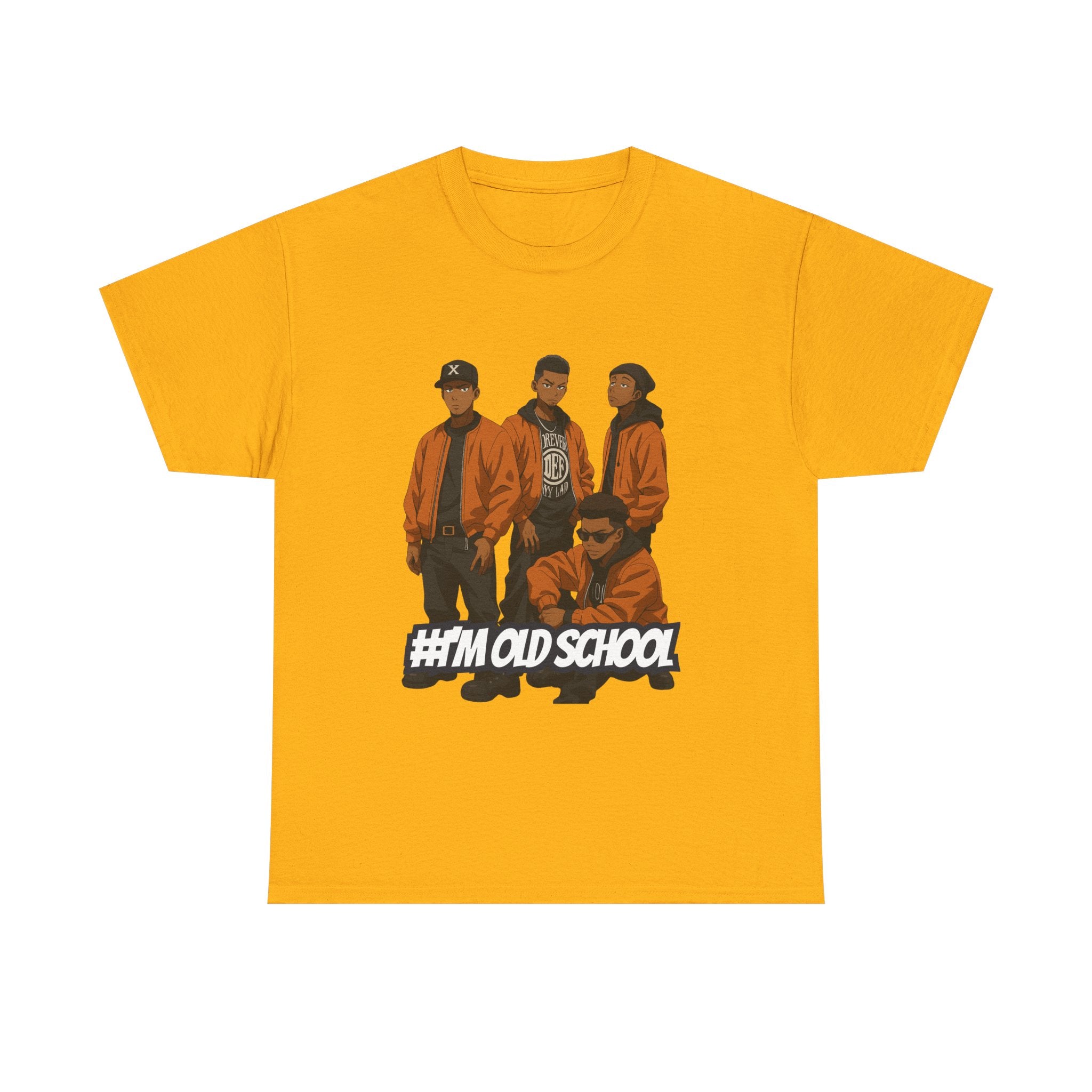 I'm Old School - Old School Crew: Hip-Hop Group Portrait, 90's Streetwear Illustration, Digital Character Design