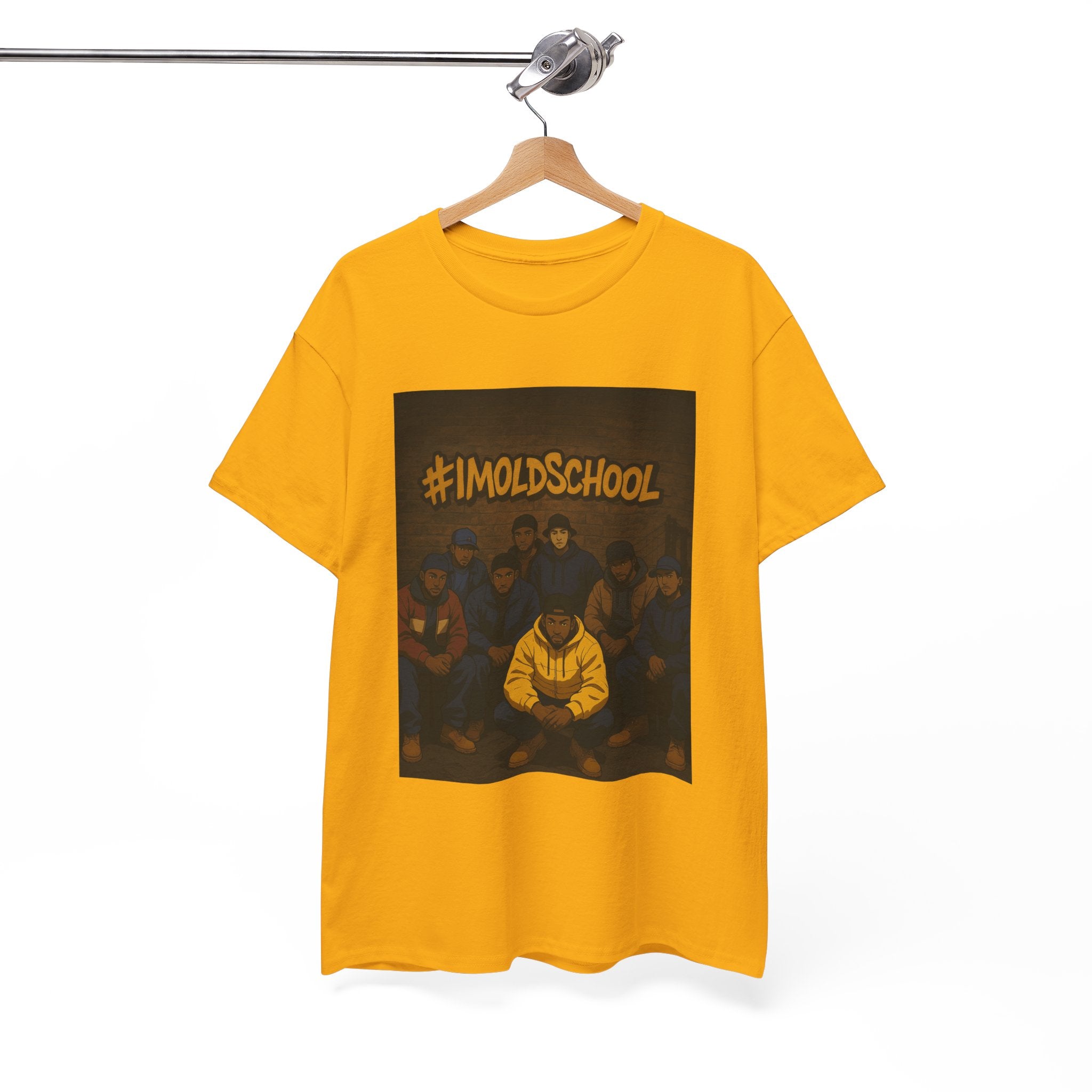 I'm Old School -Hip Hop's Finest Street Culture Digital Artwork, Bold Outline Group Portrait