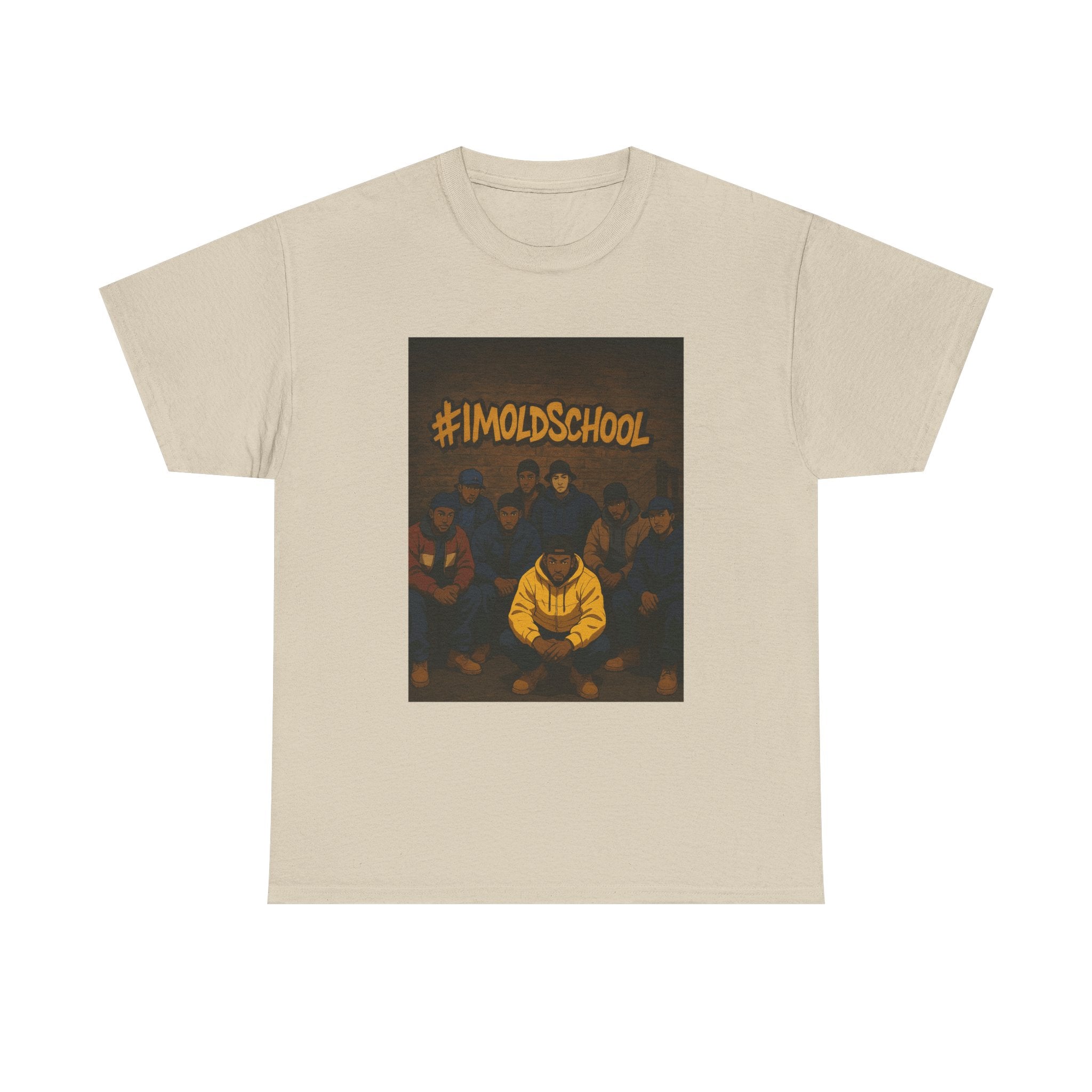 I'm Old School -Hip Hop's Finest Street Culture Digital Artwork, Bold Outline Group Portrait