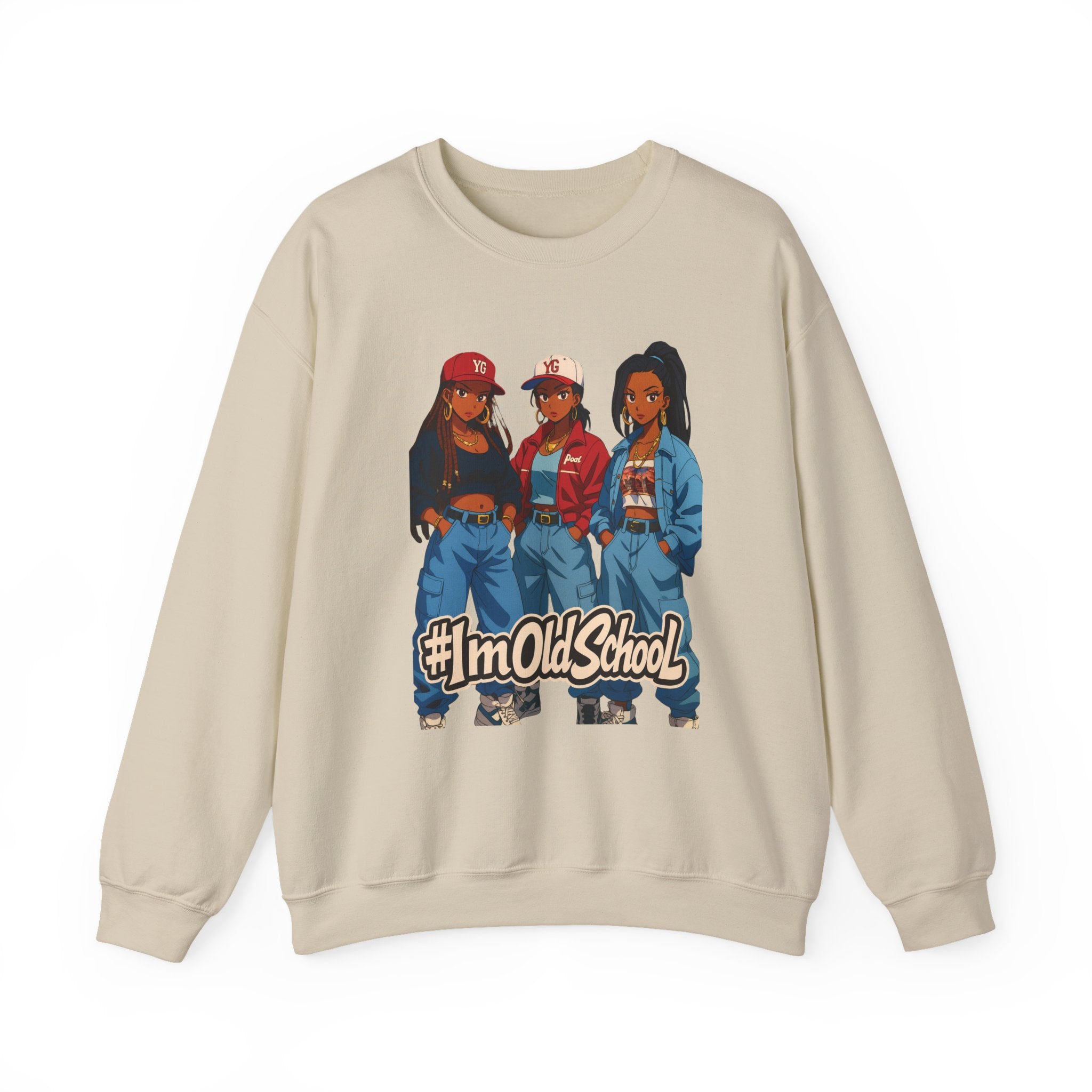 90s Nostalgia Hip Hop Sweatshirt — Retro 3 Fly Ladies Throwback