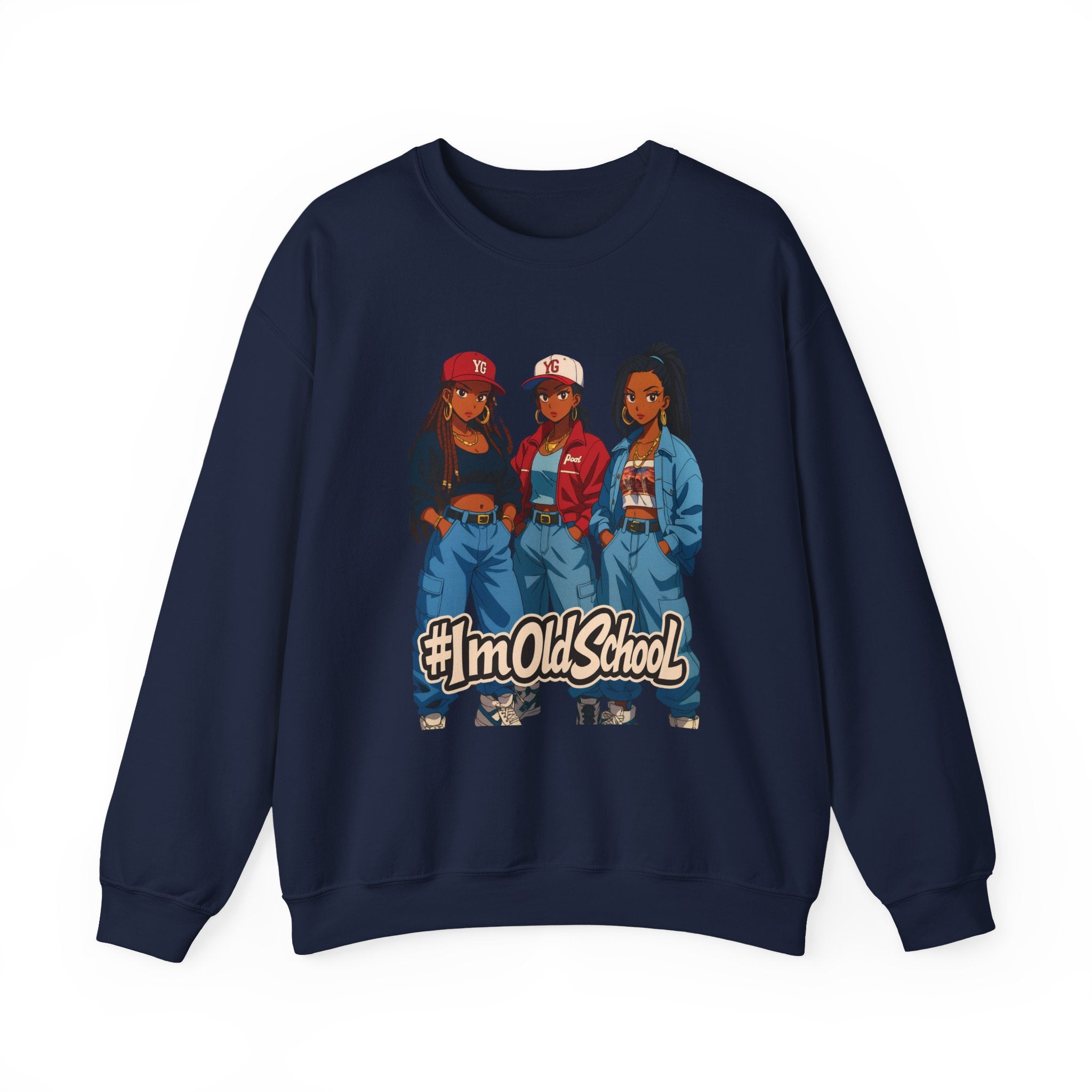 90s Nostalgia Hip Hop Sweatshirt — Retro 3 Fly Ladies Throwback