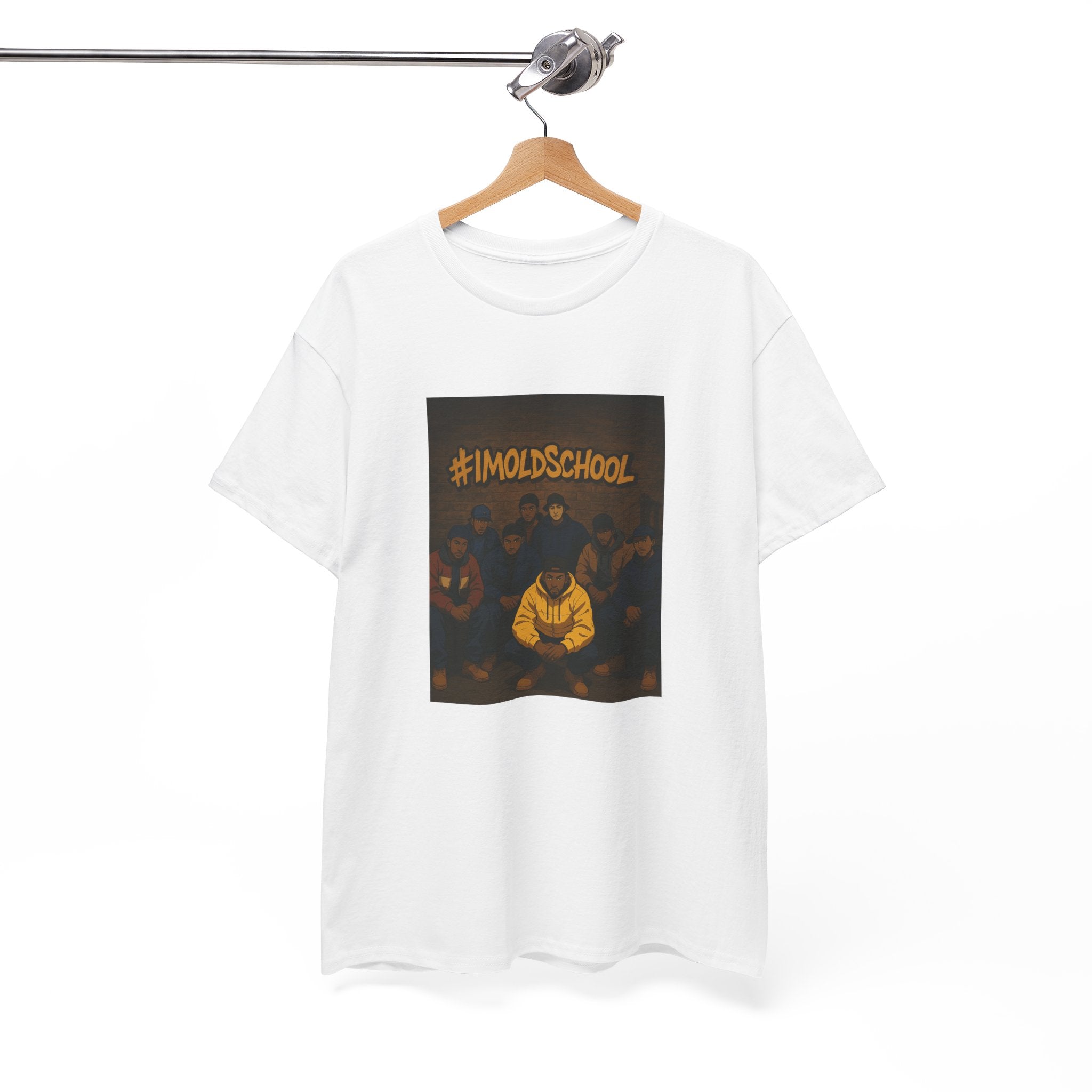 I'm Old School -Hip Hop's Finest Street Culture Digital Artwork, Bold Outline Group Portrait