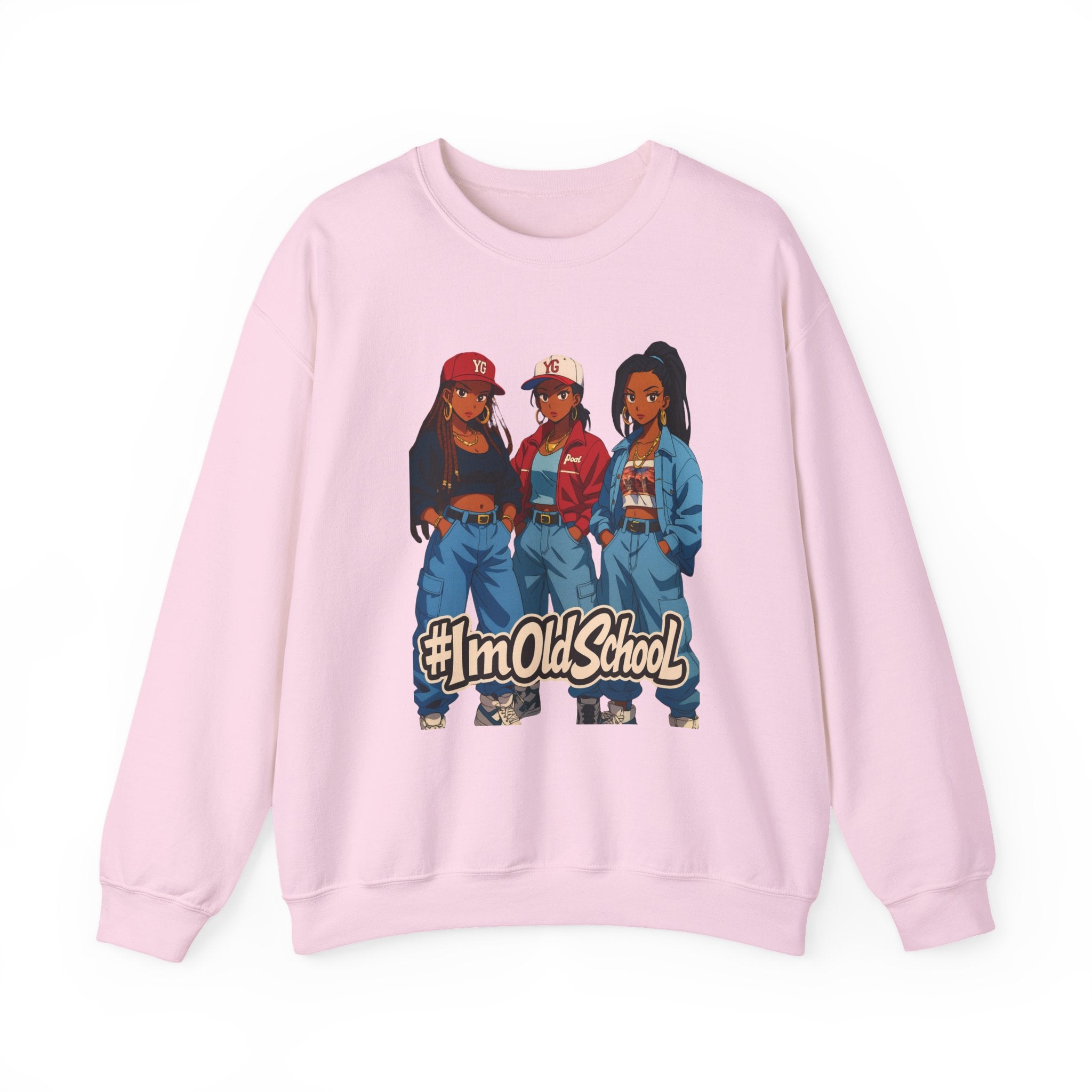 90s Nostalgia Hip Hop Sweatshirt — Retro 3 Fly Ladies Throwback