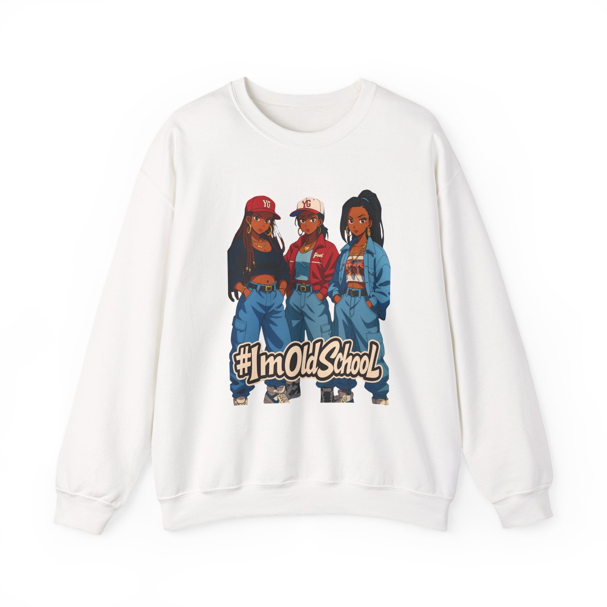90s Nostalgia Hip Hop Sweatshirt — Retro 3 Fly Ladies Throwback
