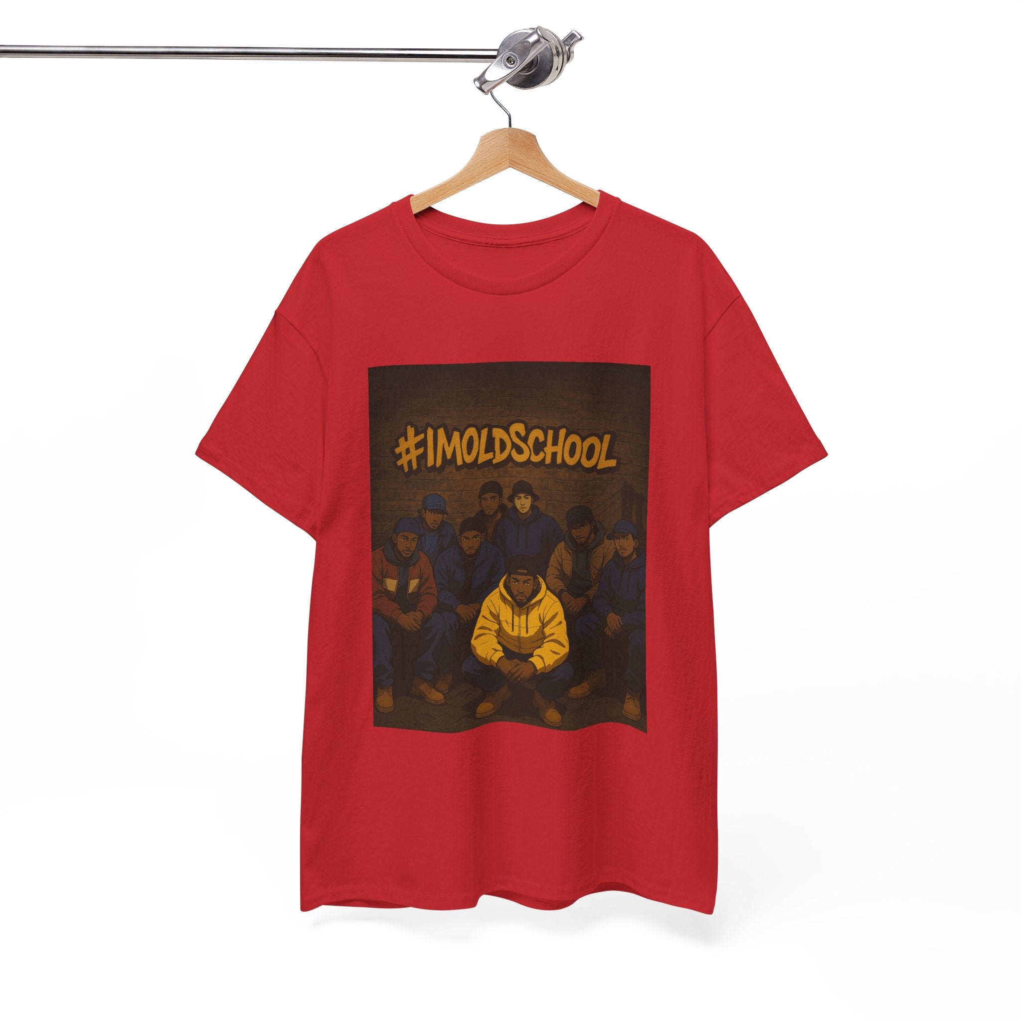 I'm Old School -Hip Hop's Finest Street Culture Digital Artwork, Bold Outline Group Portrait