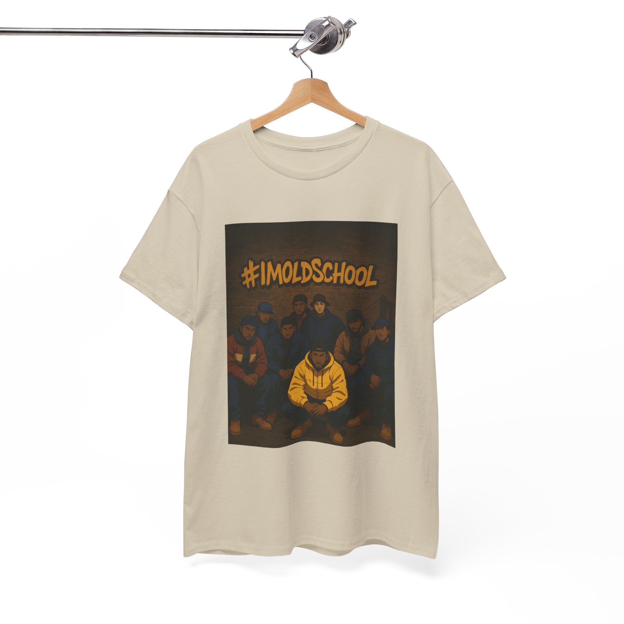 I'm Old School -Hip Hop's Finest Street Culture Digital Artwork, Bold Outline Group Portrait