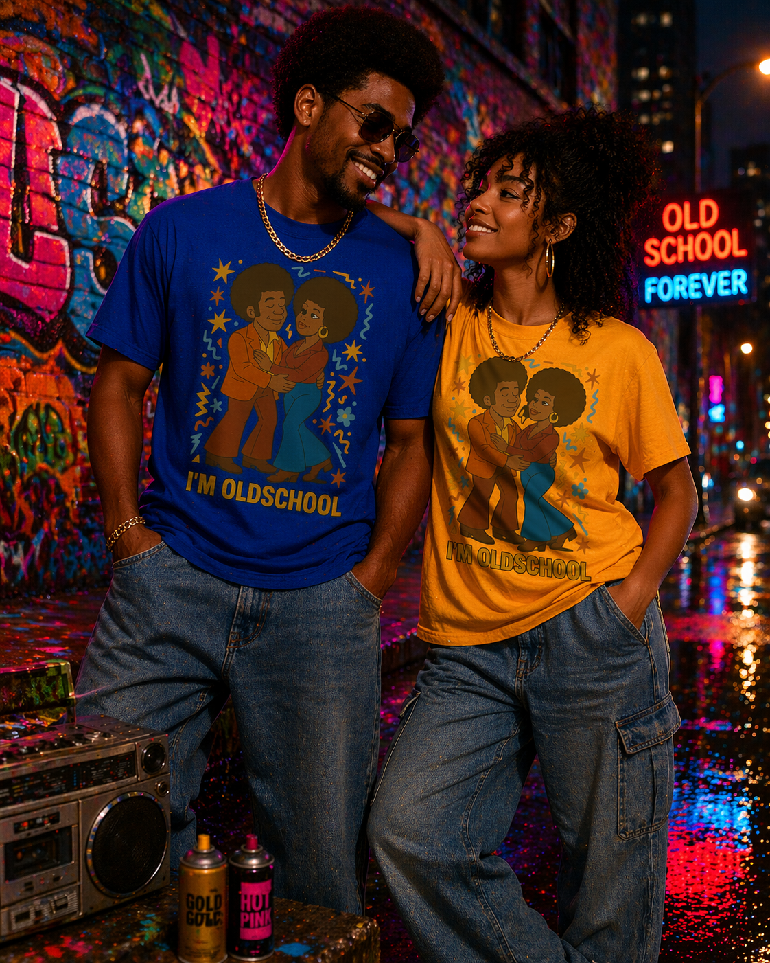 Afros and Bell Bottoms Love  - Old School Love