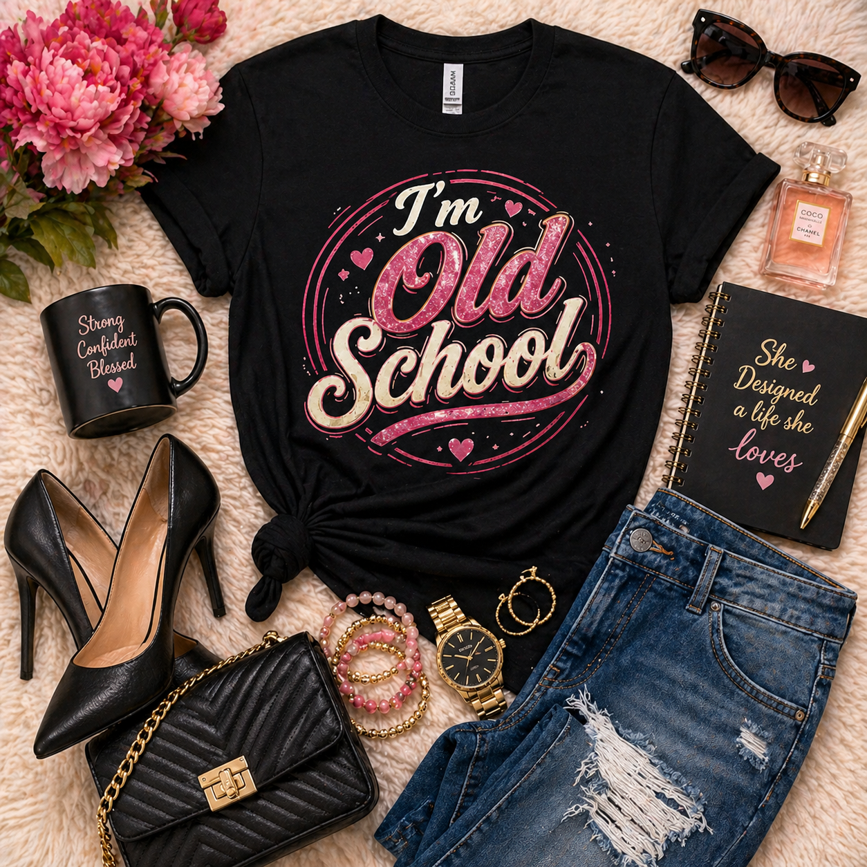 I'm Old School Pink Vintage